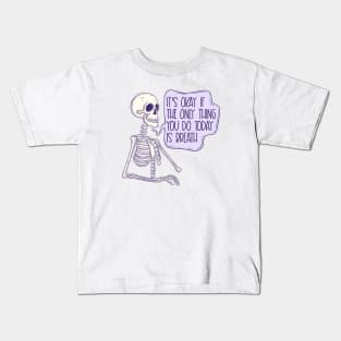 Just breath Kids T-Shirt